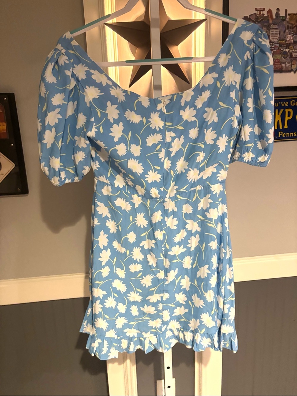 Faithfull the Brand Size 6/Medium Agathe Floral Mini Dress New with Tags - Picture 2 of 6